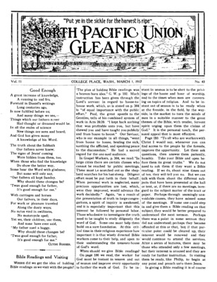 North Pacific Union Gleaner | March 1, 1917