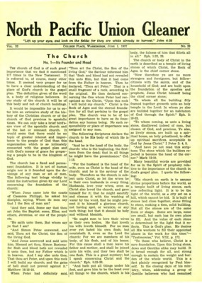North Pacific Union Gleaner | June 1, 1937