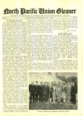 North Pacific Union Gleaner | June 8, 1943