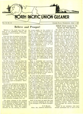 North Pacific Union Gleaner | April 1, 1957