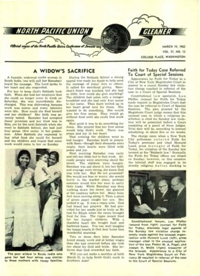 North Pacific Union Gleaner | March 19, 1962