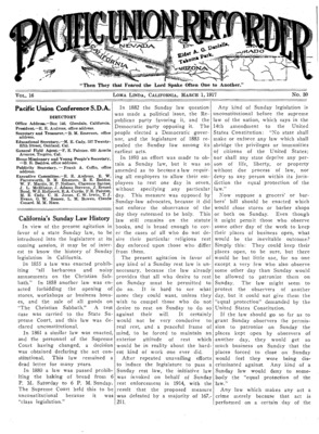 Pacific Union Recorder | March 1, 1917