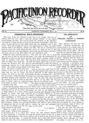 Pacific Union Recorder | May 1, 1924