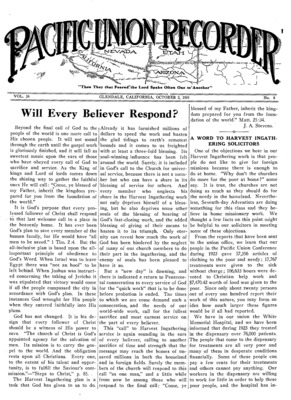Pacific Union Recorder | October 2, 1924