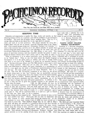 Pacific Union Recorder | October 1, 1925