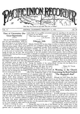 Pacific Union Recorder | February 11, 1932