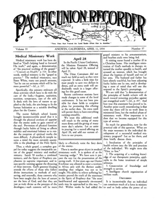 Pacific Union Recorder | April 11, 1934