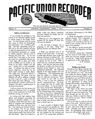 Pacific Union Recorder | April 1, 1942