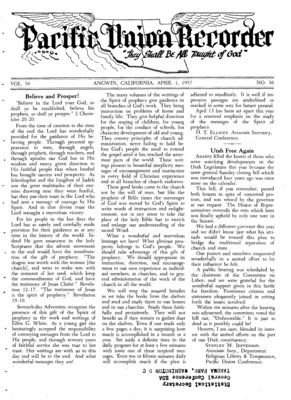 Pacific Union Recorder | April 1, 1957