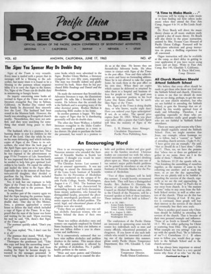 Pacific Union Recorder | June 17, 1963