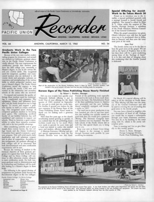 Pacific Union Recorder | March 15, 1965