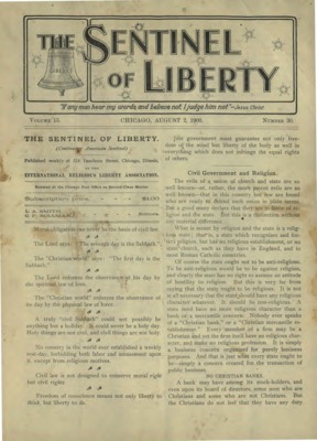 The Sentinel of Liberty | August 2, 1900