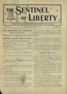 The Sentinel of Liberty | August 9, 1900