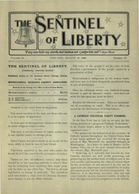 The Sentinel of Liberty | August 16, 1900