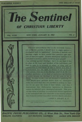 The Sentinel of Christian Liberty | January 15, 1903