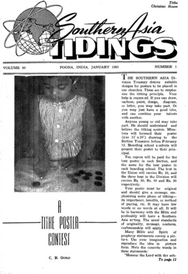Southern Asia Tidings | January 1, 1965