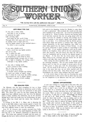 Southern Union Worker | April 13, 1911
