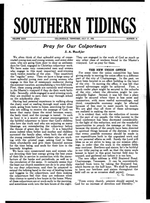 Southern Tidings | July 27, 1932