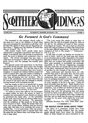 Southern Tidings | September 5, 1934