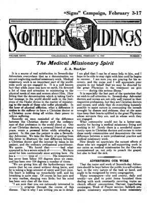 Southern Tidings | February 13, 1935