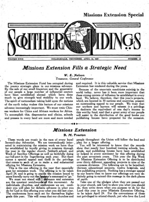 Southern Tidings | April 14, 1937