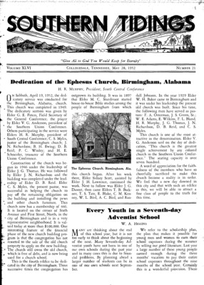 Southern Tidings | May 28, 1952