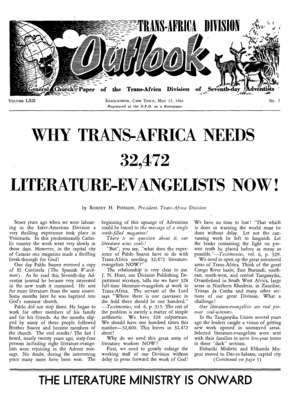 Trans-Africa Division Outlook | May 15, 1964
