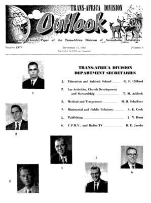 Trans-Africa Division Outlook | September 15, 1966