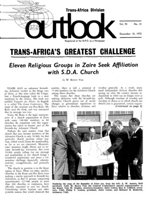 Trans-Africa Division Outlook | December 15, 1972
