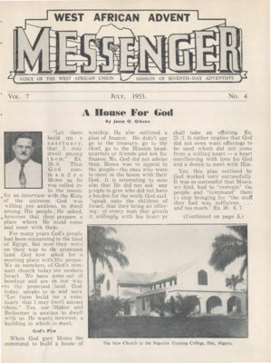 The West African Advent Messenger | April 1, 1953