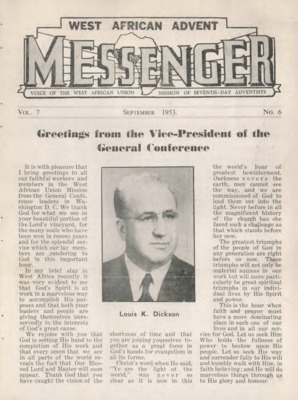 The West African Advent Messenger | June 1, 1953