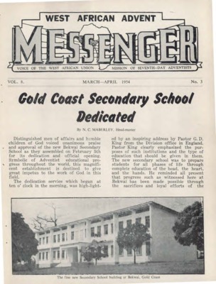 The West African Advent Messenger | April 1, 1954