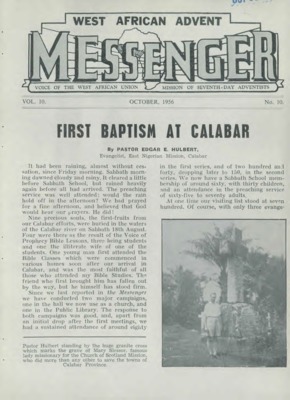 The West African Advent Messenger | October 1, 1956