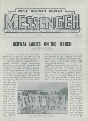 The West African Advent Messenger | April 1, 1957