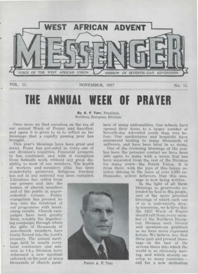 The West African Advent Messenger | November 1, 1957