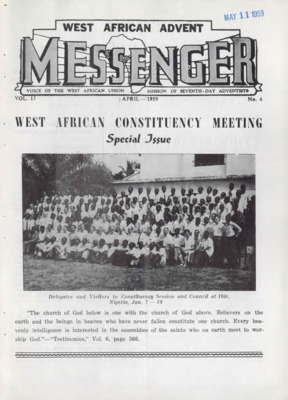 The West African Advent Messenger | April 1, 1959