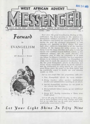 The West African Advent Messenger | June 1, 1959