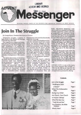 Advent Messenger | April 1, 1981