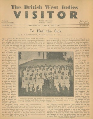 British West Indies Union Visitor | July 1, 1947