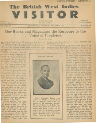 British West Indies Union Visitor | October 1, 1947