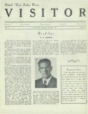 British West Indies Union Visitor | October 1, 1953