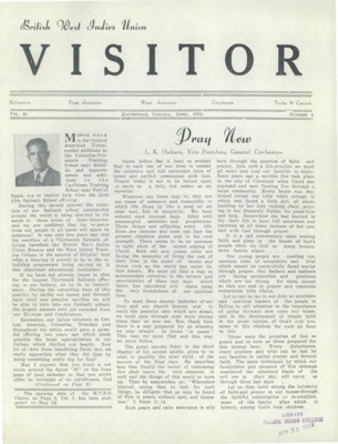 British West Indies Union Visitor | April 1, 1954