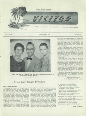 West Indies Union Visitor | December 1, 1961