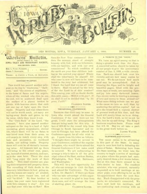 The Worker's Bulletin | January 3, 1899