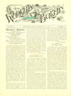 The Worker's Bulletin | October 2, 1900