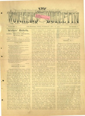The Worker's Bulletin | December 30, 1902