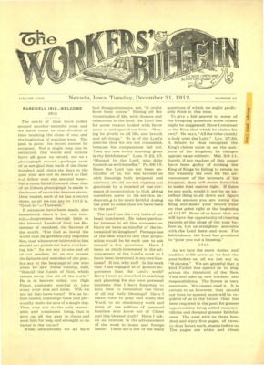 The Worker's Bulletin | December 31, 1912