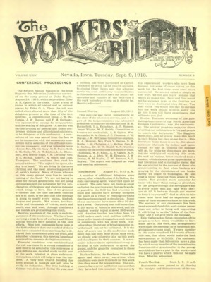 The Worker's Bulletin | September 9, 1913