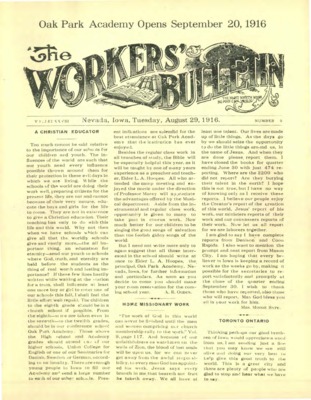 The Worker's Bulletin | August 29, 1916