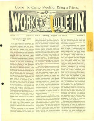 The Worker's Bulletin | August 19, 1919